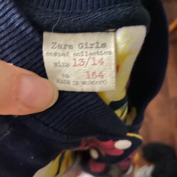 Zara Kids Floral Bomber Jacket - Picture 2 of 3